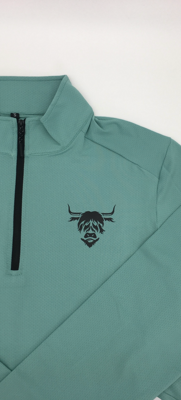1/4 Zip Dry-Fit Running Top-Turquoise