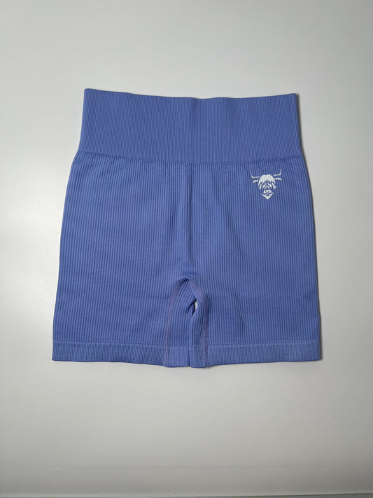 Seamless Ribbed Shorts - Violet