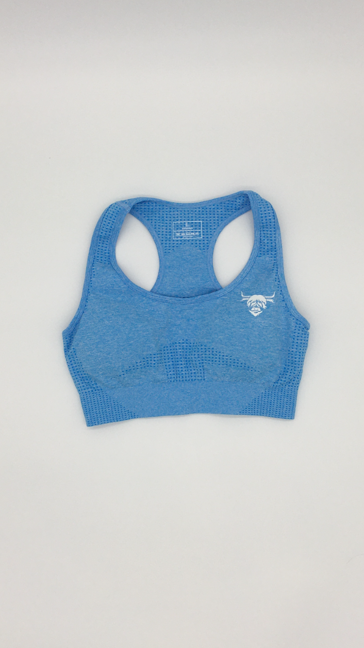 Seamless Sports Bra - Sky Blue