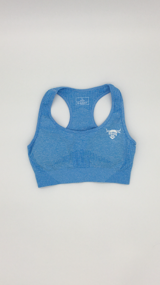 Seamless Sports Bra - Sky Blue