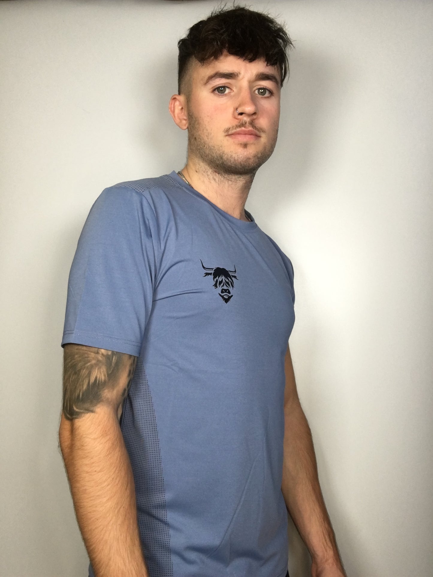 Men's Short Sleeved Top - Blue