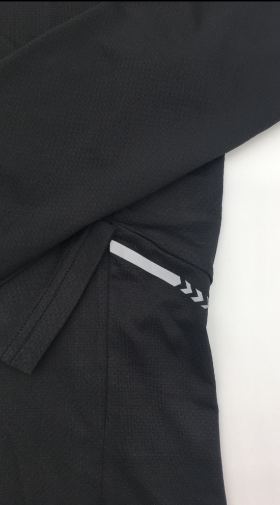 1/4 Zip Dry-Fit Running Top - Black
