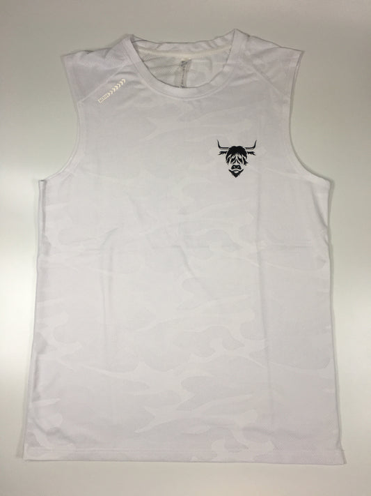 Camo Tank Top - White