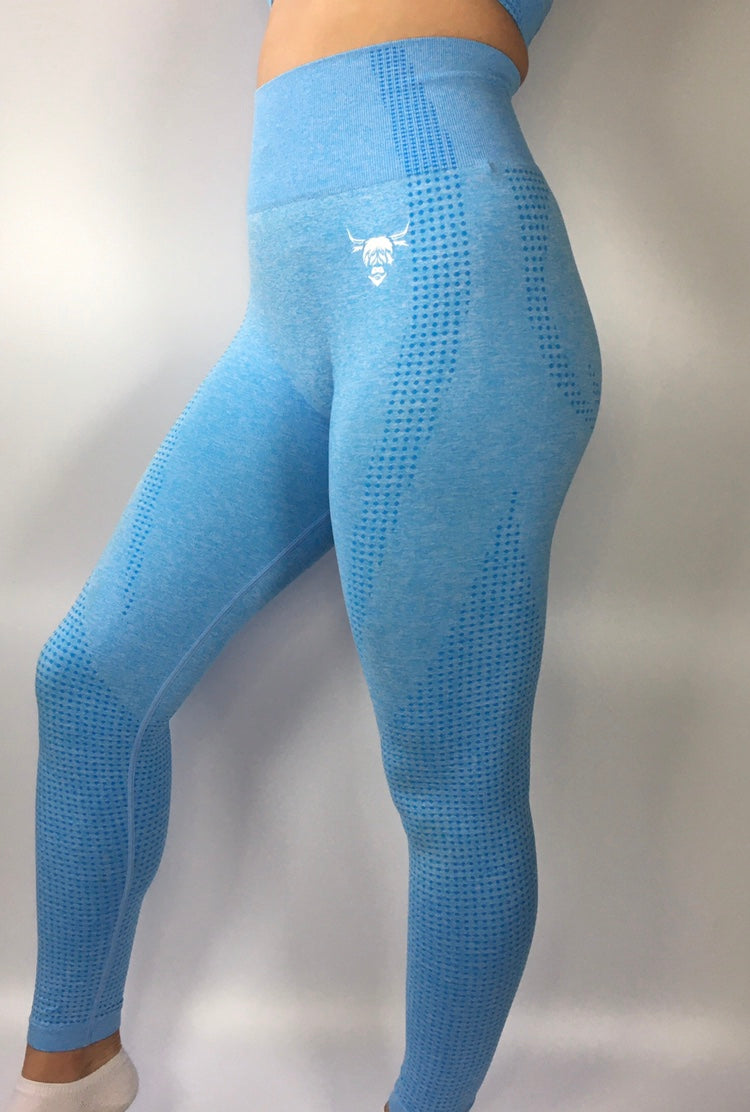 Seamless Leggings - Sky Blue